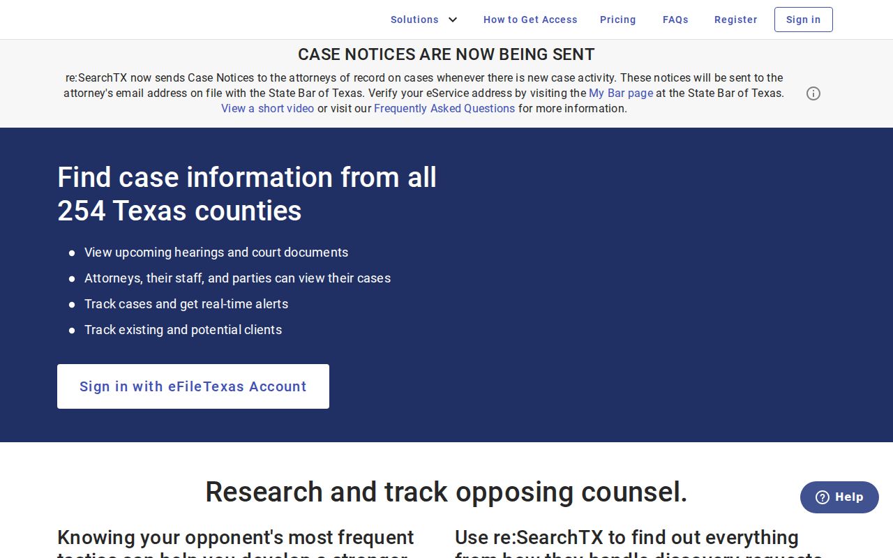 Callahan County criminal court docket access through re:SearchTX