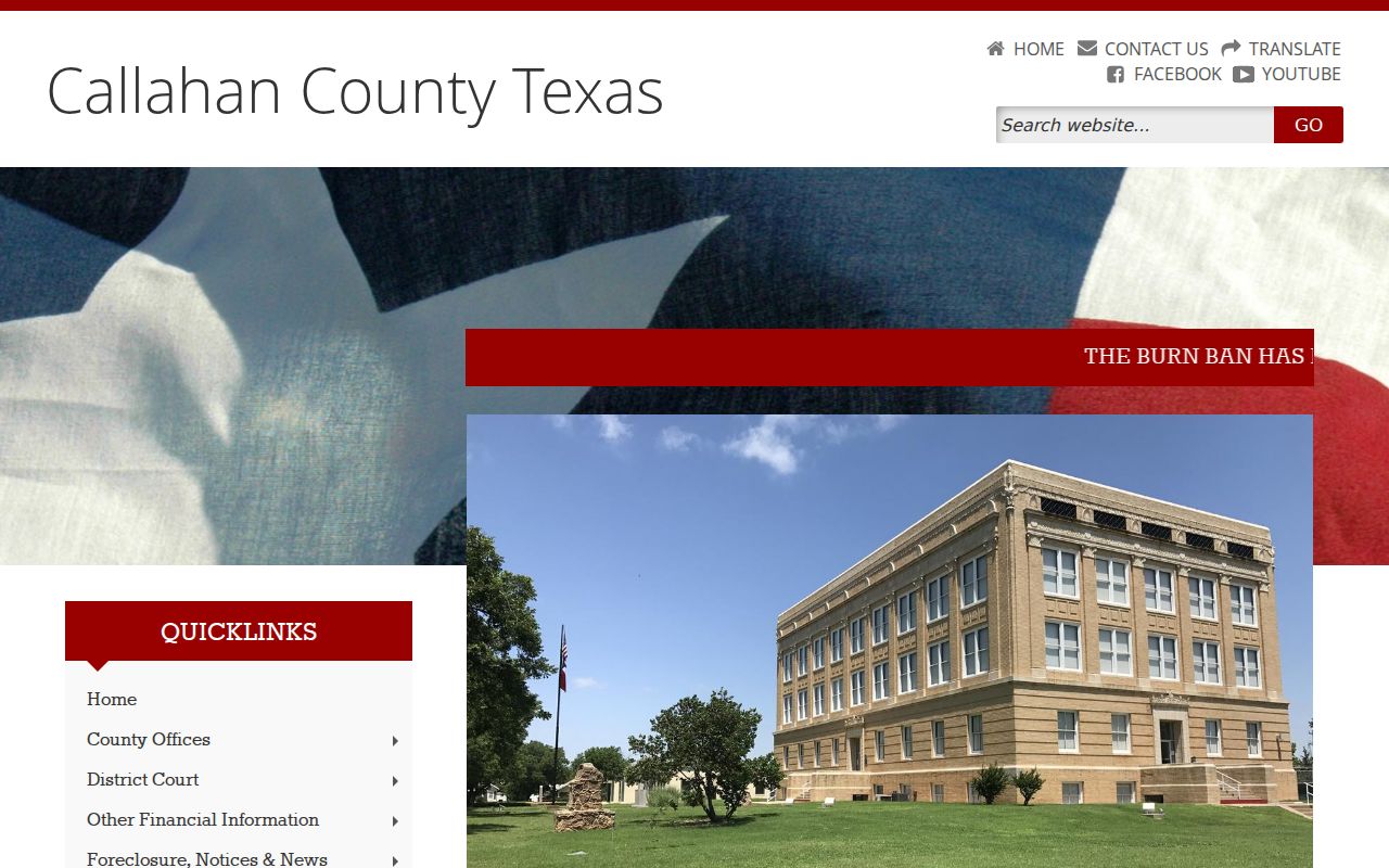 Callahan County court docket temporary operations notice